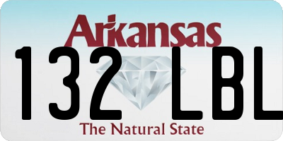 AR license plate 132LBL