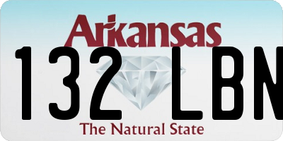AR license plate 132LBN