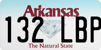 AR license plate 132LBP