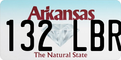 AR license plate 132LBR