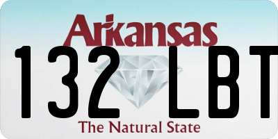 AR license plate 132LBT