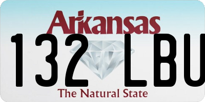 AR license plate 132LBU