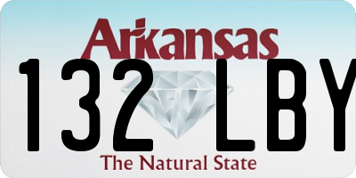 AR license plate 132LBY