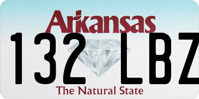 AR license plate 132LBZ