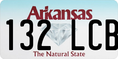 AR license plate 132LCB