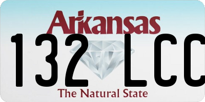 AR license plate 132LCC