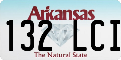 AR license plate 132LCI