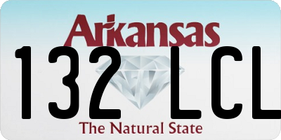 AR license plate 132LCL