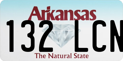 AR license plate 132LCN