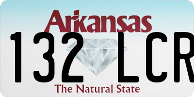 AR license plate 132LCR