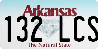 AR license plate 132LCS