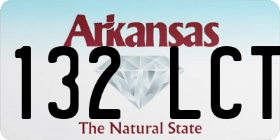 AR license plate 132LCT