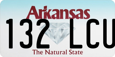 AR license plate 132LCU