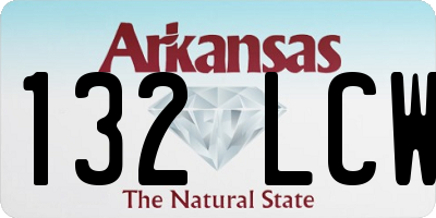 AR license plate 132LCW