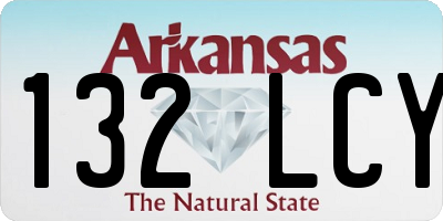 AR license plate 132LCY