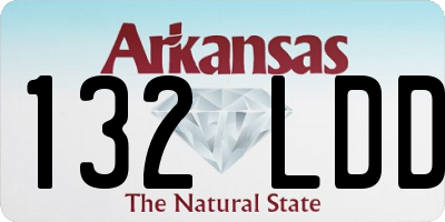 AR license plate 132LDD