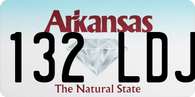 AR license plate 132LDJ