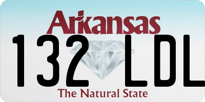 AR license plate 132LDL