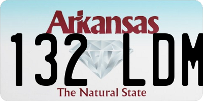 AR license plate 132LDM