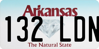 AR license plate 132LDN