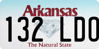 AR license plate 132LDO
