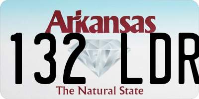 AR license plate 132LDR