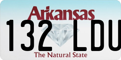 AR license plate 132LDU