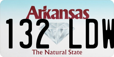 AR license plate 132LDW