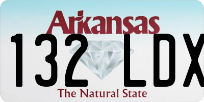 AR license plate 132LDX