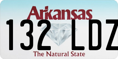 AR license plate 132LDZ