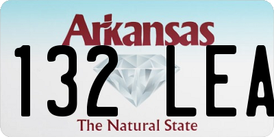 AR license plate 132LEA