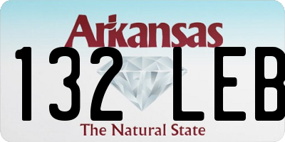 AR license plate 132LEB
