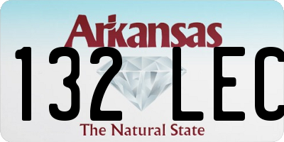 AR license plate 132LEC