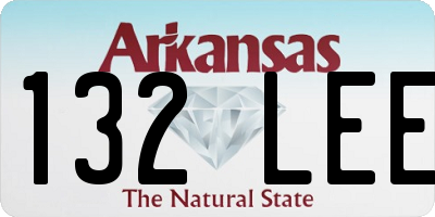 AR license plate 132LEE