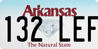 AR license plate 132LEF