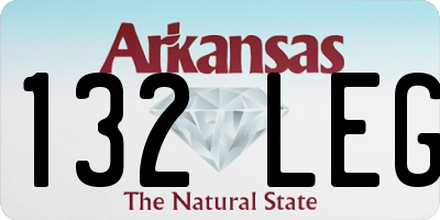 AR license plate 132LEG