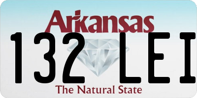 AR license plate 132LEI