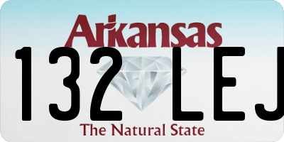 AR license plate 132LEJ