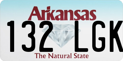 AR license plate 132LGK