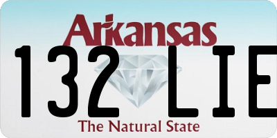 AR license plate 132LIE