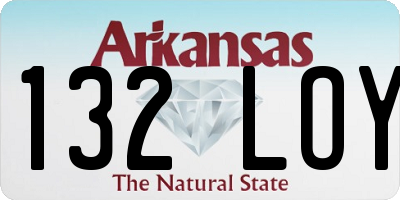 AR license plate 132LOY