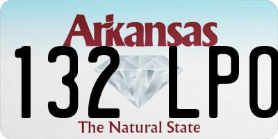 AR license plate 132LPO
