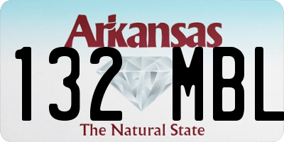 AR license plate 132MBL