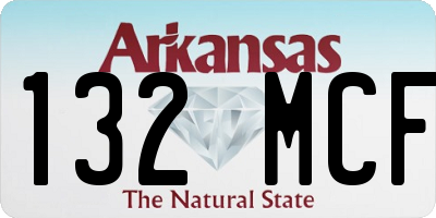 AR license plate 132MCF