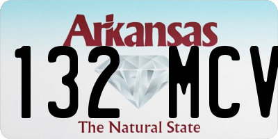 AR license plate 132MCV