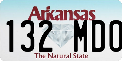 AR license plate 132MDO