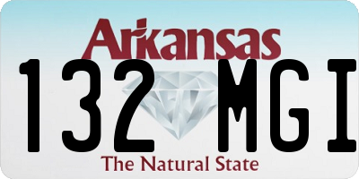 AR license plate 132MGI