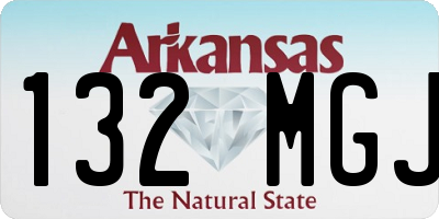 AR license plate 132MGJ