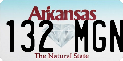 AR license plate 132MGN