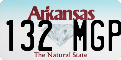 AR license plate 132MGP